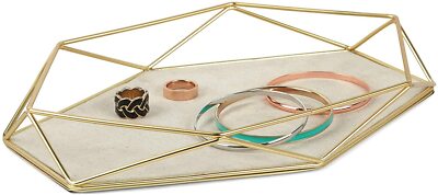 Umbra Prisma Jewelry Tray, Matte-Brass (299481-221)