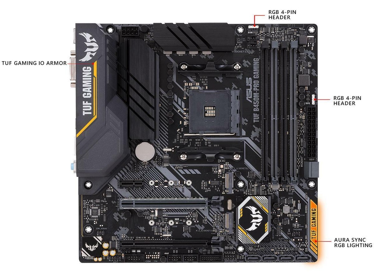 FOR ASUS TUF B450M-Pro Gaming Motherboard Support 3400G 3500 3600X