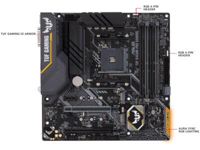 FOR ASUS TUF B450M-Pro Gaming Motherboard Support 3400G 3500 3600X
