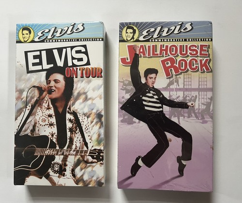 ELVIS 2 SEALED Jailhouse Rock & On Tour Commemorative Collection VHS Tapes MGM