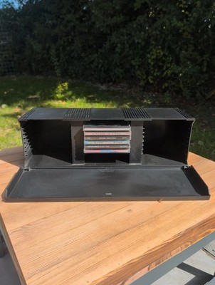 Vintage Case Logic schwarz Kunststoffdeckel CD-Aufbewahrungsregal für 30 CDs