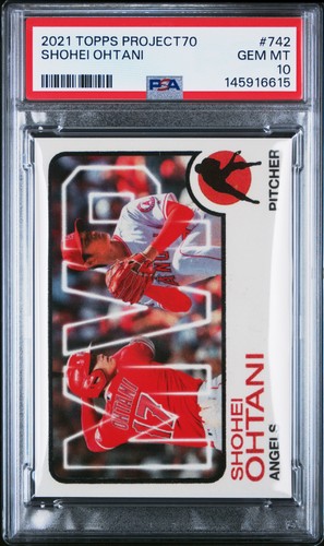 2021 TOPPS PROJECT70 #742 SHOHEI OHTANI PSA 10
