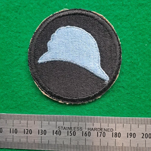 WW2 US United States Army 93rd Infantry Division Patch Badge Blue BLUE HELMETS