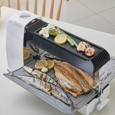 Braten Korean BBQ Charcoal Grill Smokeless Tabletop Portable Steak Fish Skewers