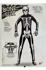 Forum Novelties I'm Invisible Bone Bodysuit Skeleton Youth Costume-Medium (8-10)