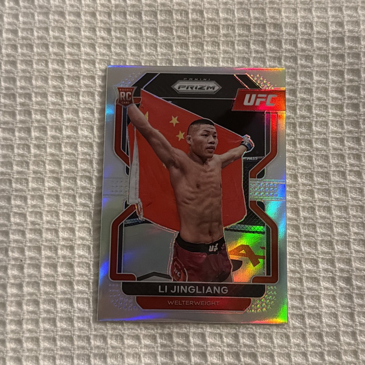 2022 Panini Prizm UFC - Li Jingliang #118 Silver Prizm (RC) Rookie