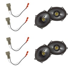 KICKER Speakers 6X8 inch for Ford F-250/F-350/F-450/F-550 1999-2004 Upgrade K...