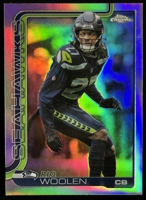 2025 TOPPS CHROME REFRACTOR #278 RIQ WOOLEN SEAHAWKS