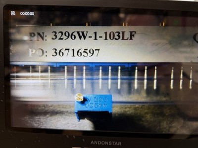 3296W-1-103LF Potentiometer: für den Einbau multiturn 10kΩ 500mW THT ±10% BOURNS