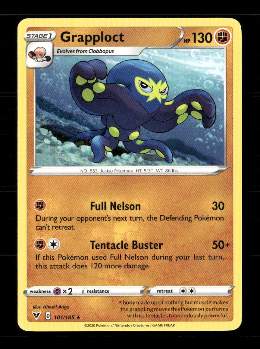 Grapploct 101/185 Vivid Voltage NM/M Pokemon