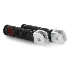 Black CNC Billet Anodized Front Foot Pegs Motorcycle Rider Rest for Honda CB CBR