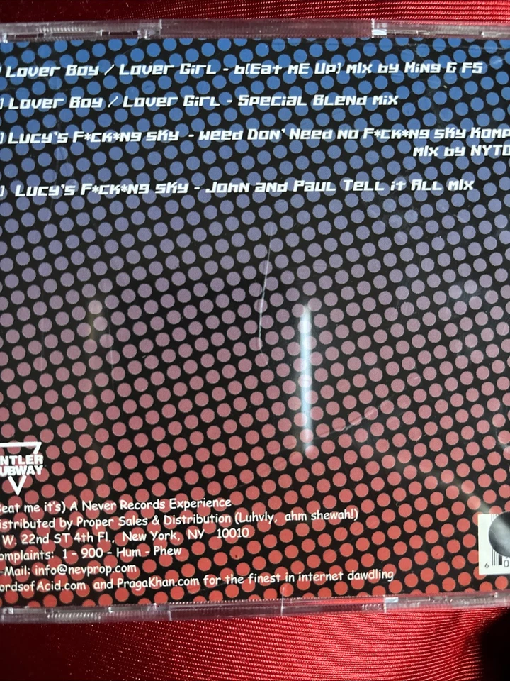 Lords Of Acid - Lover Boy / Lover Girl Cd 4 Tracks Foto 2 de 2