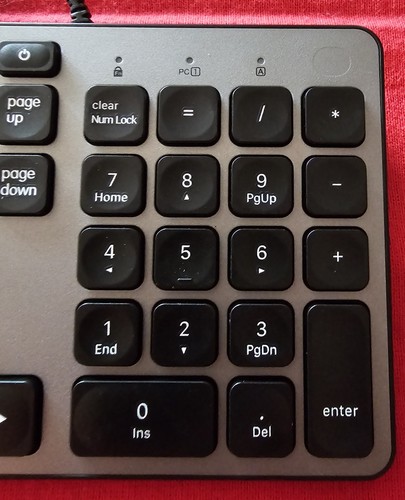 Macally Ultra Slim USB-C W/ 3 Ports Wired Keyboard for MAC WIN CHROME & MORE. - Picture 14 of 24