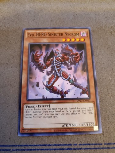 Evil HERO Sinister Necrom OP27-EN017 OTS Tournament Pack 27 Unlimited