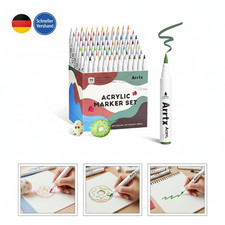 Arrtx Acrylstifte für Steine wasserfest, 90 ...