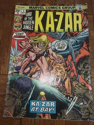 Kazar # 5 VF-NM Marvel Comic Book 22 ET3