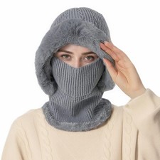 Balaclava Women Face Cover For Cold Weather Fleece Face Mask for Men Womens W...