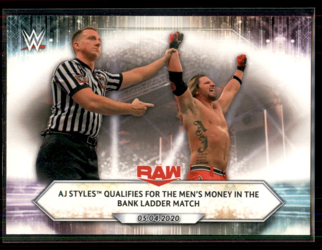 2021 Topps Wwe AJ STYLES RAW #65