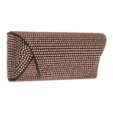 Bling Sunglass Case, 2.7"x6.5" PU Leather Eyeglasses Hard Shell, Champagne