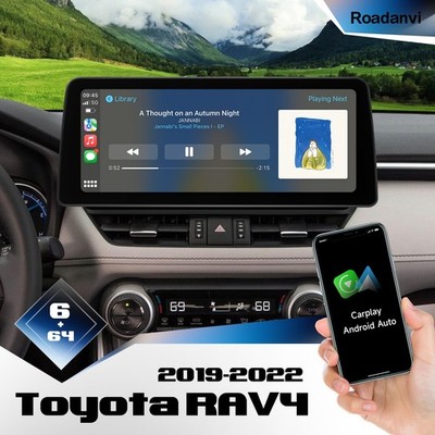 Roadanvi 12.3'' Android Radio for Toyota RAV4 2019-2022 WiFi Navigation GPS X12