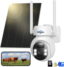 4G LTE Cellular Security Camera Solar Powered, No Wifi Security Cameras Wireless
