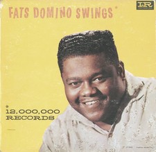 FATS DOMINO - RECORD ALBUM COVER SIGNED