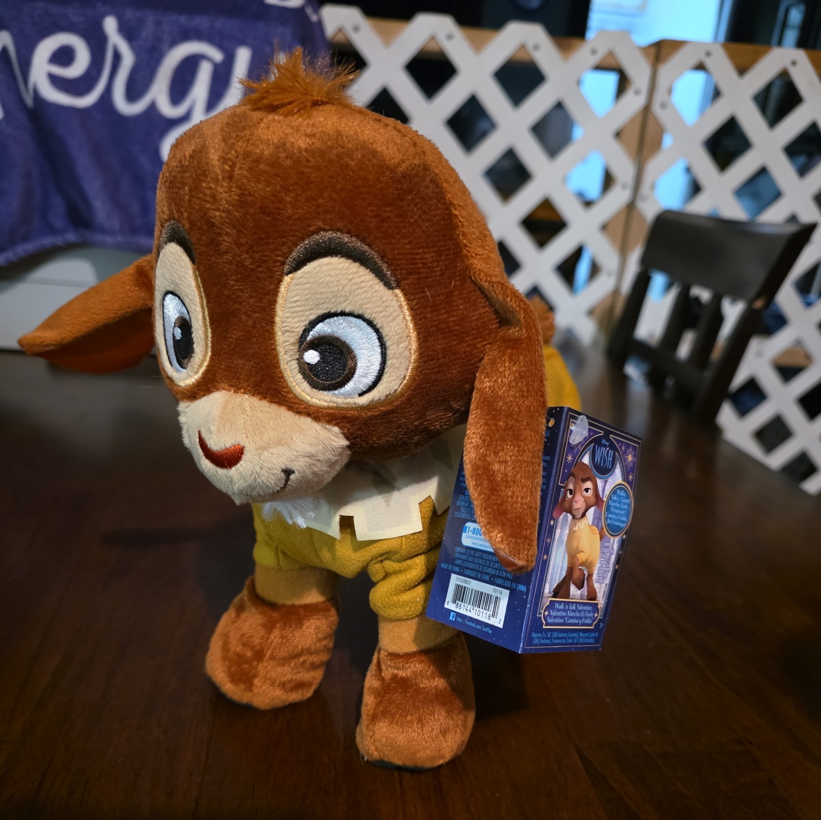 Disney Wish Walk 'n Talk Valentino Plush Fainting Goat, 11-Inch Stuffed