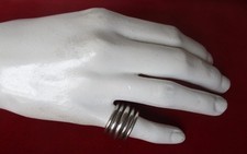 Vintage Sterling Silver Twisted Ring/Unisex/Hippie/Boho