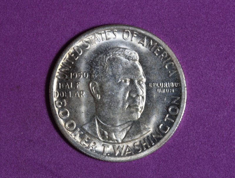 1950-S  Booker T Washington 50C Commemorative  Half Dollar #P34388
