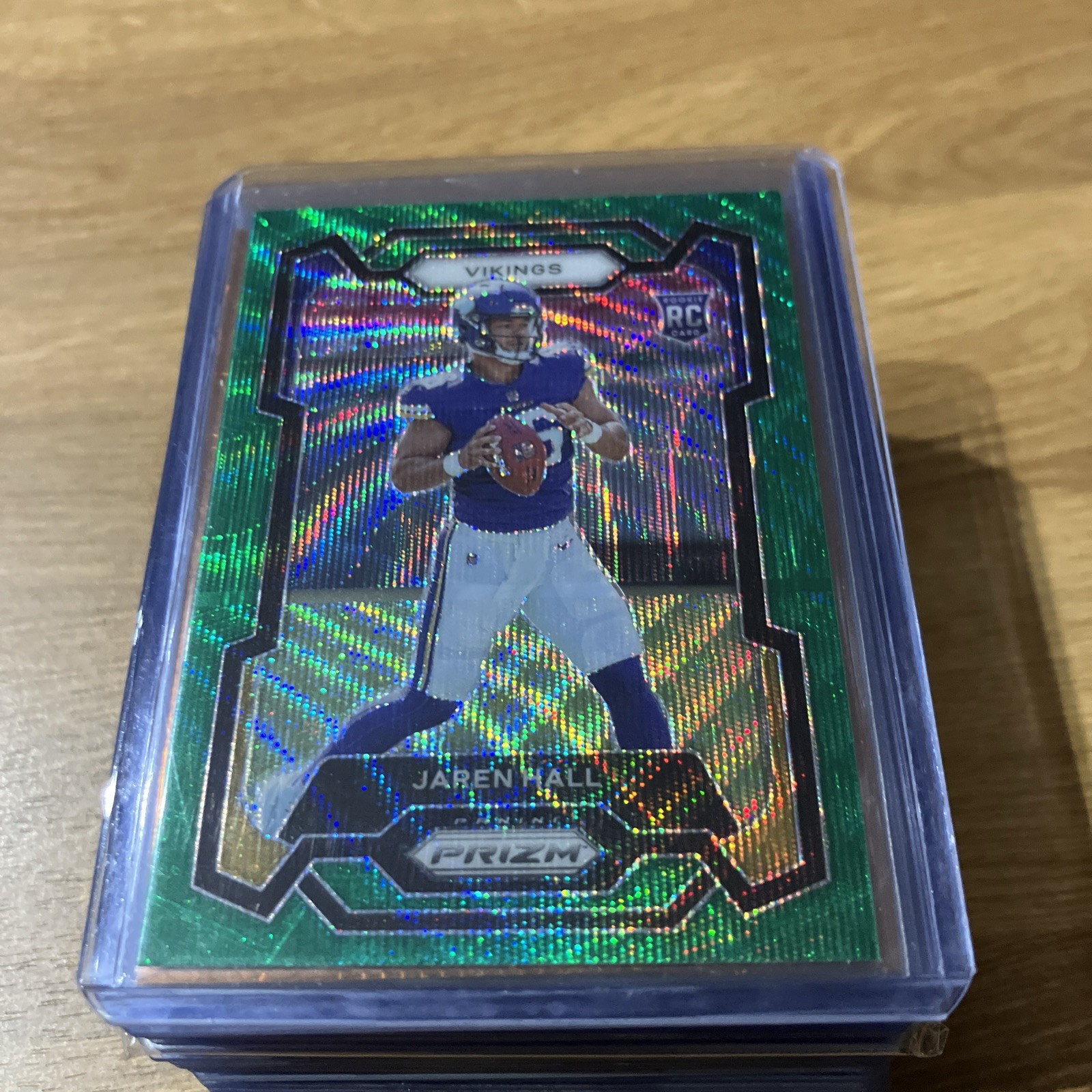 2023 Panini Prizm - Rookies Green Wave Prizm #367 Jaren Hall (RC)