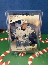 2024-25 UD Ultimate Introductions Gold Auto Rookie Jonathan Lekkerimaki /49