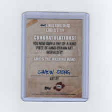 Walking Dead with Sketch Collectable Trading Cards for sale | eBay