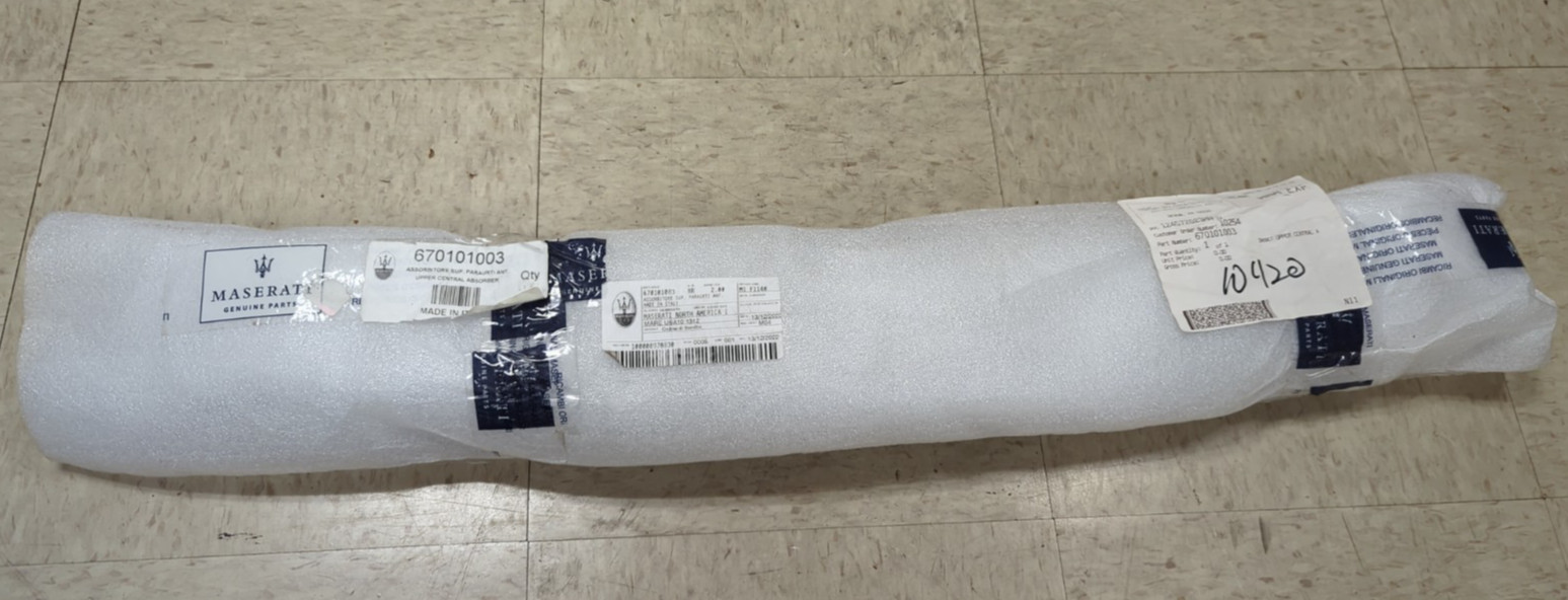 OEM Maserati Upper Central Front Bumper Shock Absorber, Ghibli, 670101003