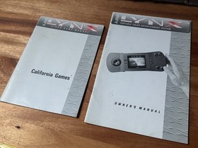 Vintage 1989 ATARI LYNX PAG-0200 Handheld Game Console + 6 Games + Boxes