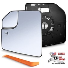 Compatible with Ford F150 Driver Side Mirror Glass 2015 2016 2017 2018 2019