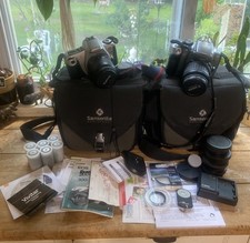 Lot of Canon EOS Rebel 2000 Digital Film Bags Lenses Remote Haze Filter Charger