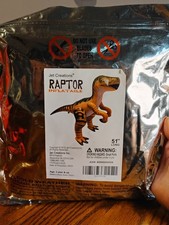 New In Package 2012 Raptor Dinosaur Inflatable 51" Long Jet Creations INC