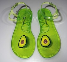 Katy Perry Jelly Sandals Green Avocado Clear Strap | No Size | Fits Women’s 10+