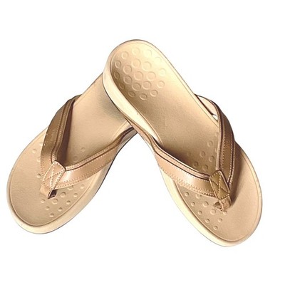 Vionic Women's High Tide II Sandals Platform tan brown Neutral Orthotic 8 EUC