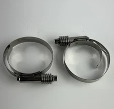 2x John Deere AH170895 OEM Stainless Steel Hose Clamp Band Clamp thumbnail 2