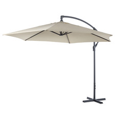 Lifetime Garden Parasol Déporté, Réglable jusqu'à 3M, Jardin Extérieur, 300x300x