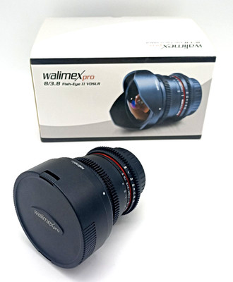 Walimex Pro  8/3,8 Fish-Eye II VDSLR, Canon EF-Mount Objektiv