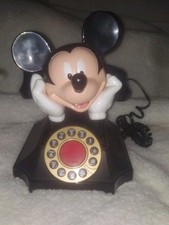 Vintage Telemania 0798 Disney Mickey Mouse Desk Telephone Landline Phone
