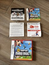 New Super Mario Bros Nintendo DS 2006 Red Case/manual Only
