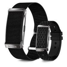Smart Bracelet for Men  Women   Fitness Activity Tracker Watch Black, 2 Bands 