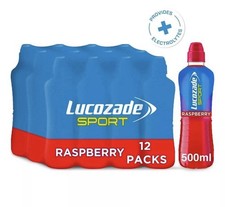 LUCOZADE Sport Raspberry Energy Drink 500mL Sport Cap Bottles Case (PACK OF 12)