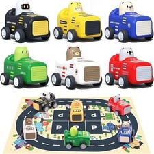 Baby Toy Cars For 1 2 3 Year Old Toddler City Guard Series Press And Go Pull Ba