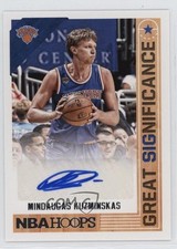 2017 Panini NBA Hoops Great SIGnificance Mindaugas Kuzminskas #GS-MKZ Auto 1l9o