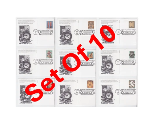 TurtlesTradingPost- American Indian Art 2004 #UX411-20 FDC Artcraft All 10 Cards