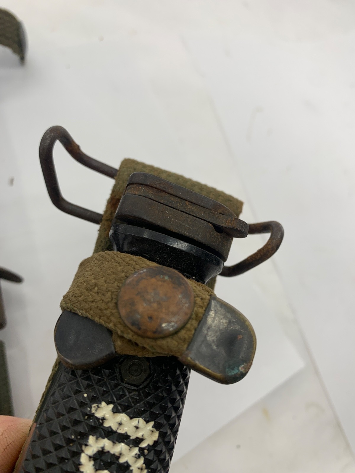 BAYONET W/ SCABBARD, , USED (GOOD; MARKED COLT 62316), ORIGINAL COLT MFG